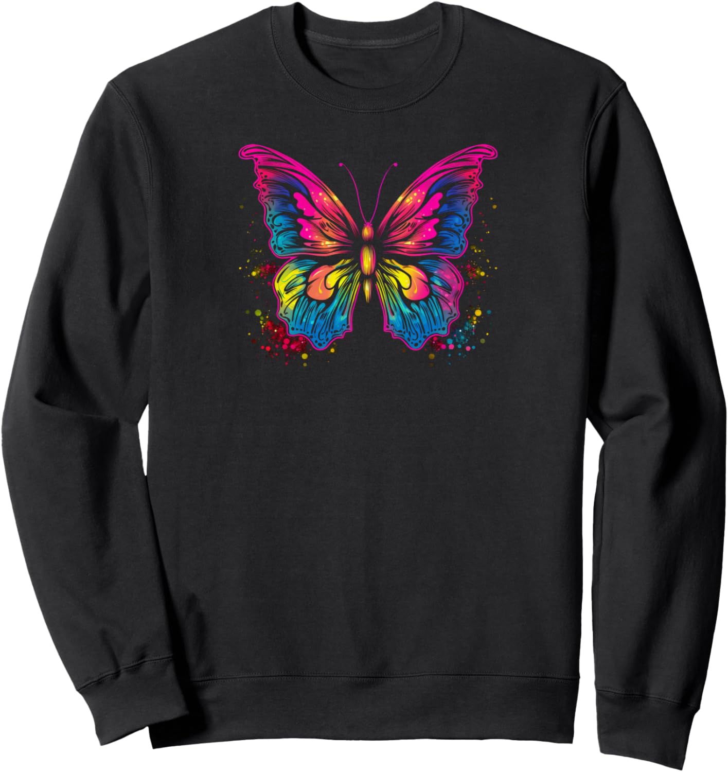 

Толстовка с рисунком бабочки Butterfly Apparel, черный