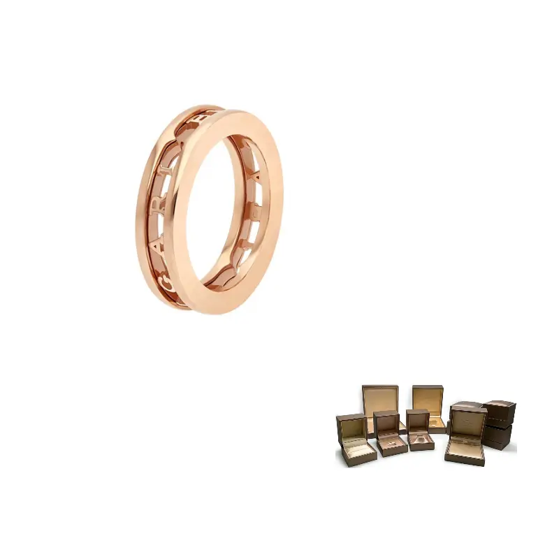 

Кольцо BZero1 Series Unisex BVLGARI, розовое золото