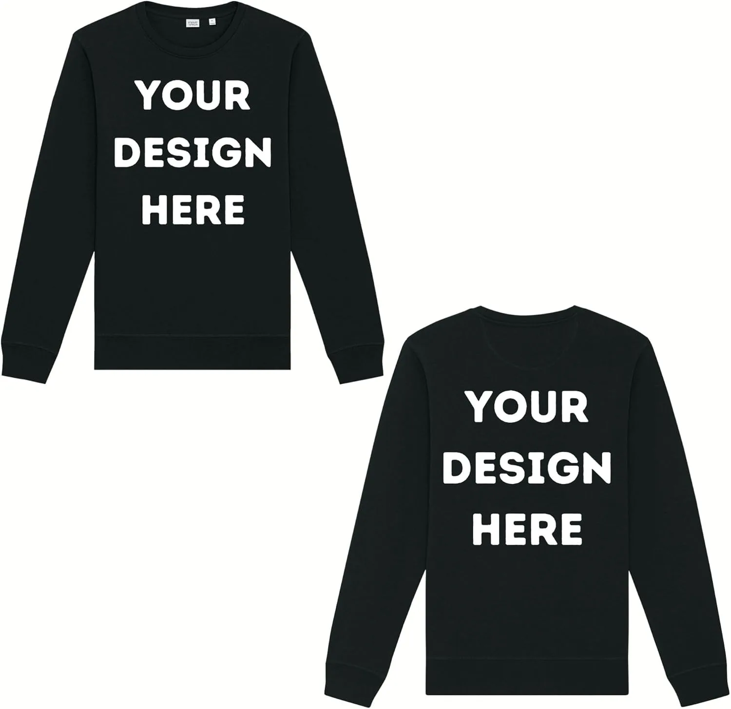 

Кастомный унисекс свитшот Midweight с принтом спереди и сзади LOGO IMPRESSION