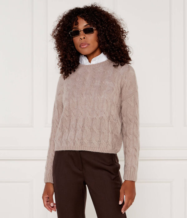 

Шерстяной свитер clarino1 Regular fit Marella Sport, коричневый