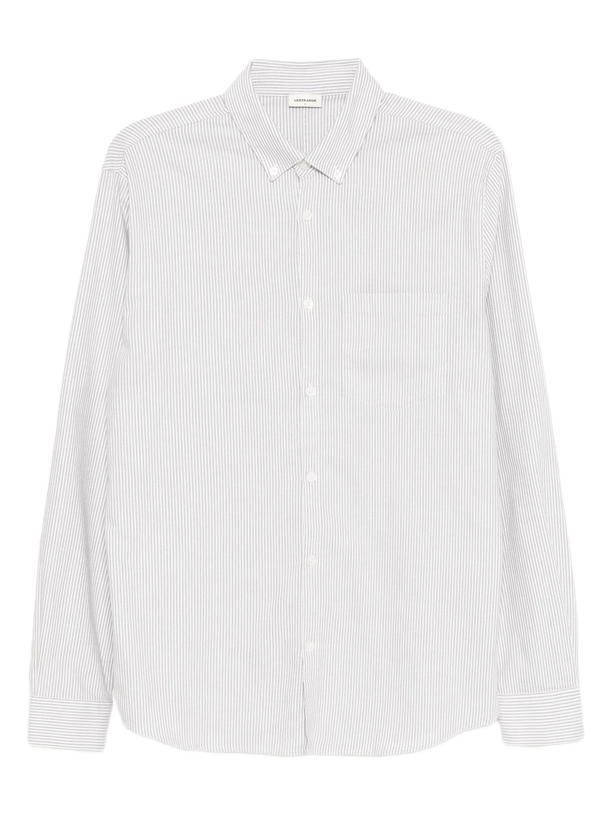 

Полосатая рубашка оксфорд Lestrange, серый