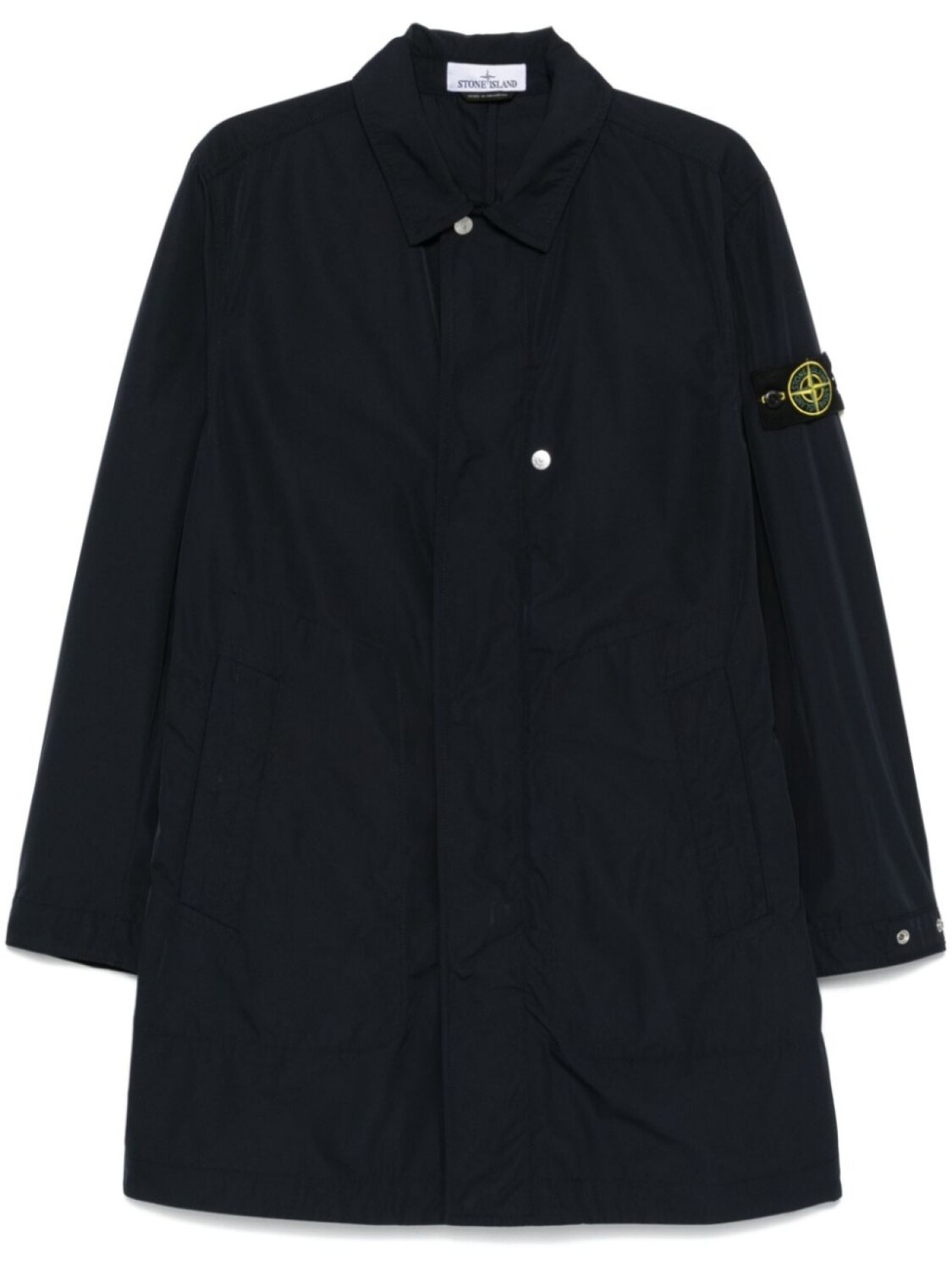 

Stone Island парка с нашивкой Compass, синий