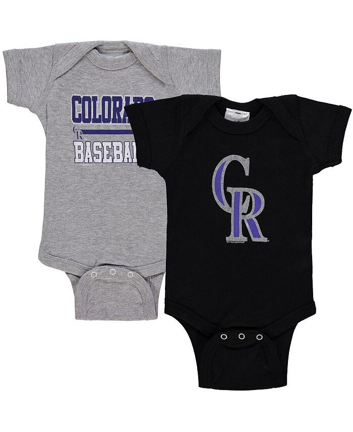 

Комбинезон-боди из двух частей цвета Colorado Rockies черного и серого цвета для новорожденных Soft As A Grape, черный/серый