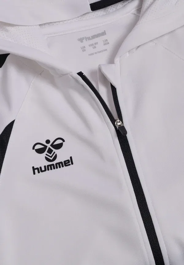 Толстовка на молнии Hmlcore 2.0 zip hoodie kids training jacket Hummel, белый черный — фото 3