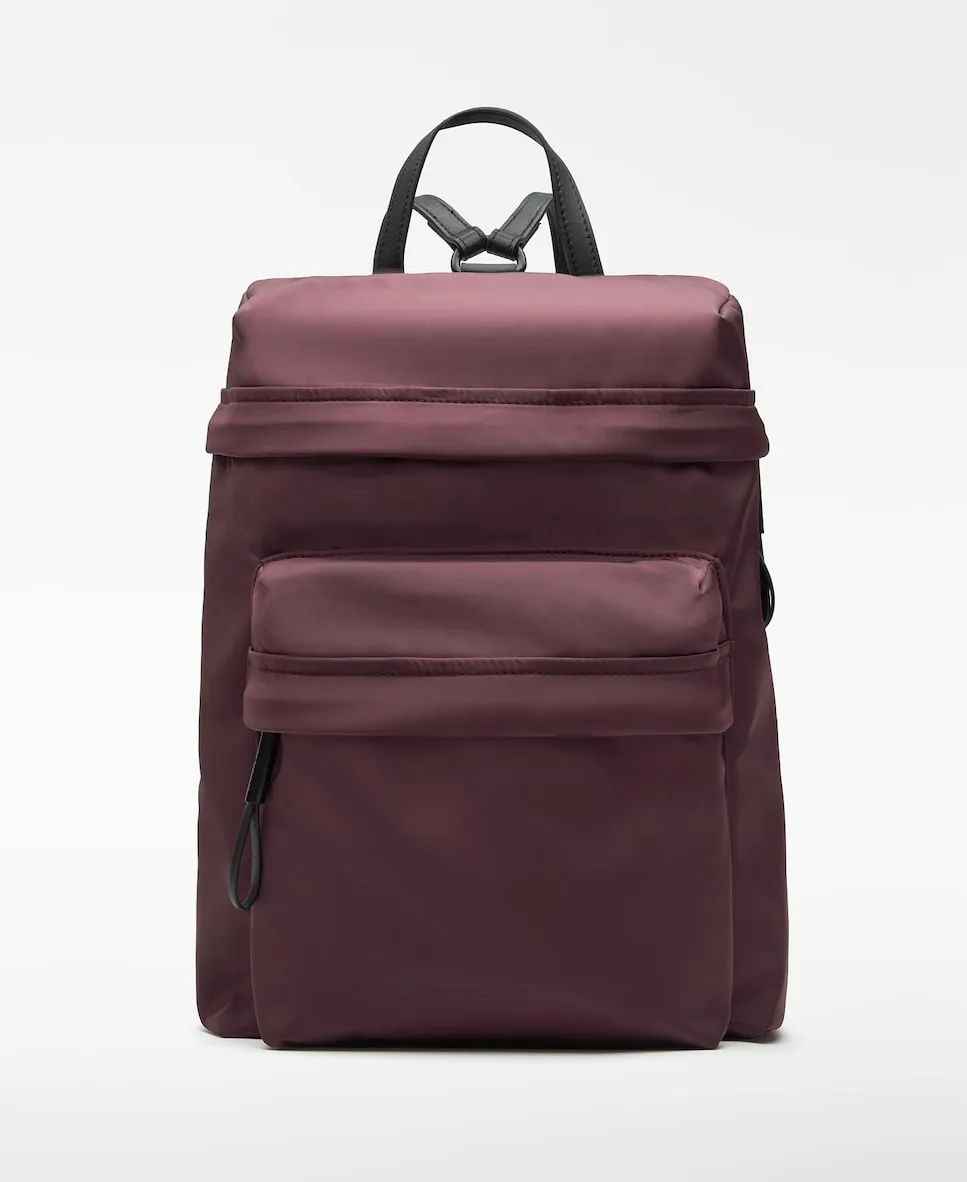 

Женский нейлоновый рюкзак с внешним карманом Adolfo Dominguez, винный