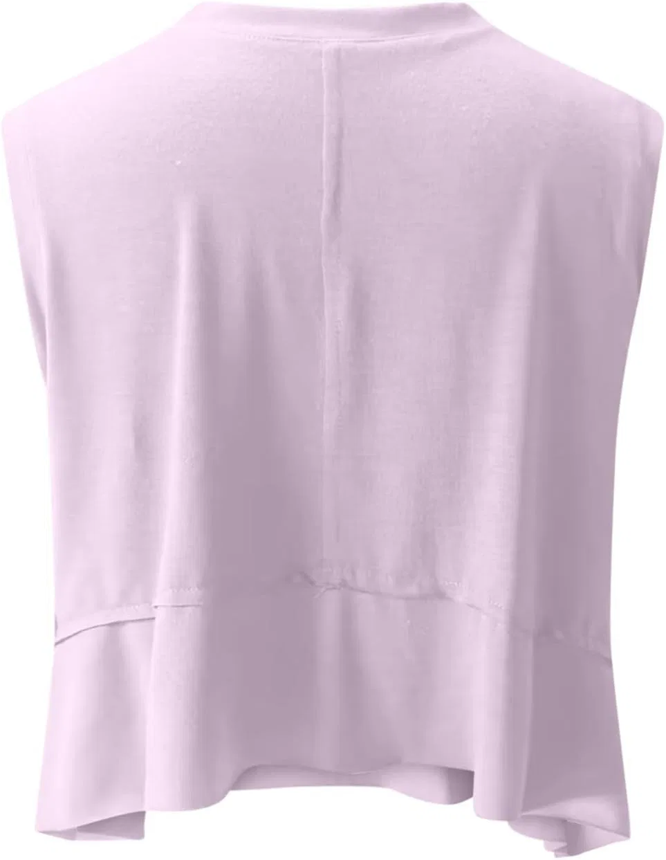 Женский топ для тренировок асимметричный, Light Purple — фото 4