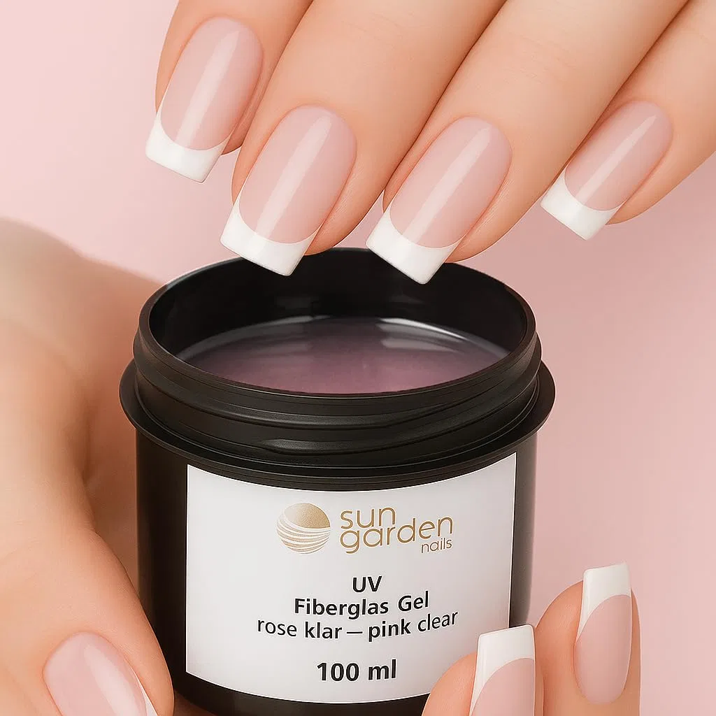 Гель для наращивания ногтей «Fibreglass Gel Rose Clear» 100 мл от Sun Garden Nails Sun Garden Nails — фото 2