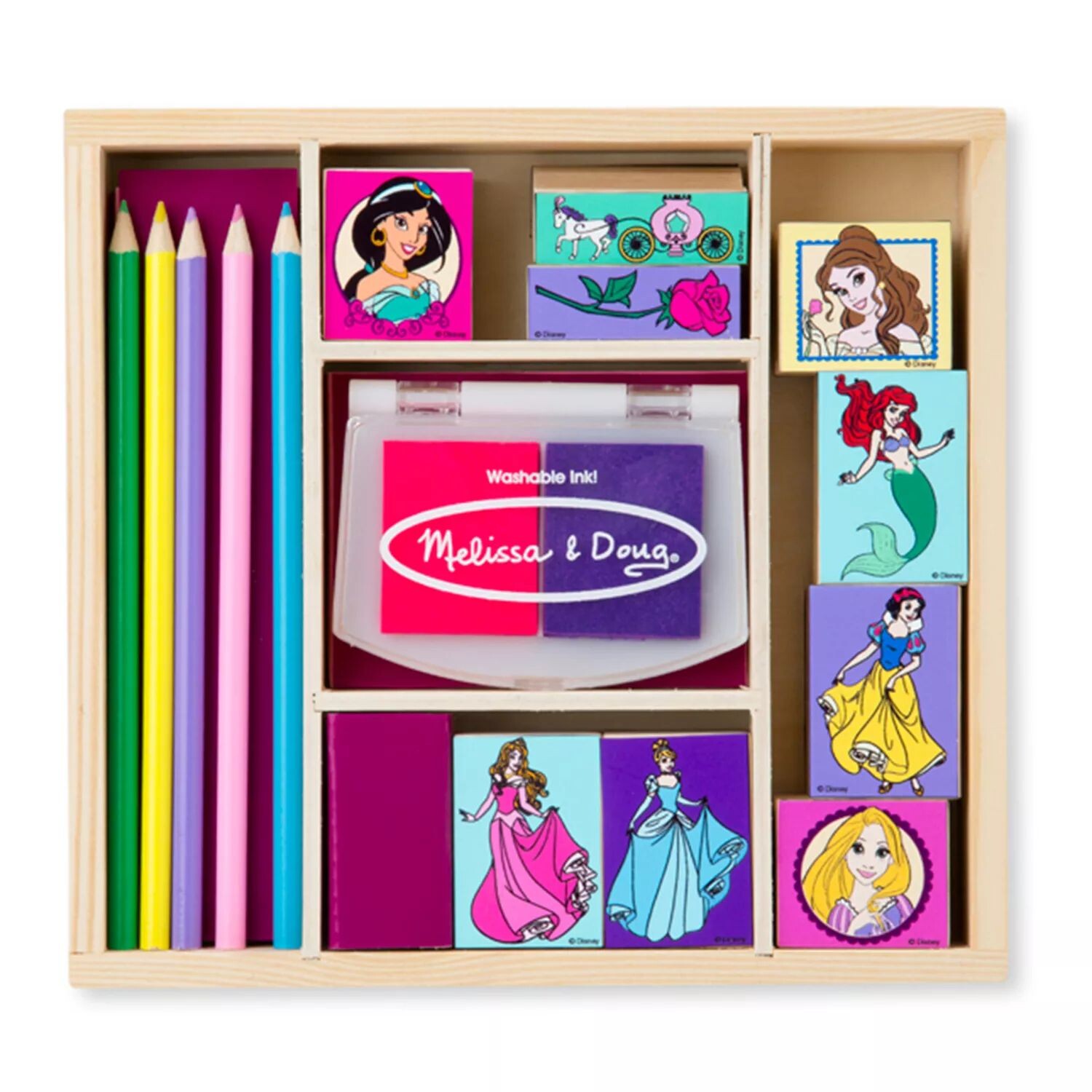 Набор деревянных марок «Принцесса Диснея» от Melissa & Doug Melissa & Doug — фото 3