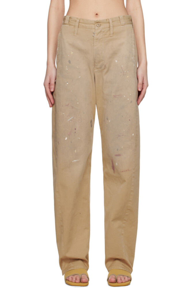 

Бежевые брюки-карго MM6 Maison Margiela