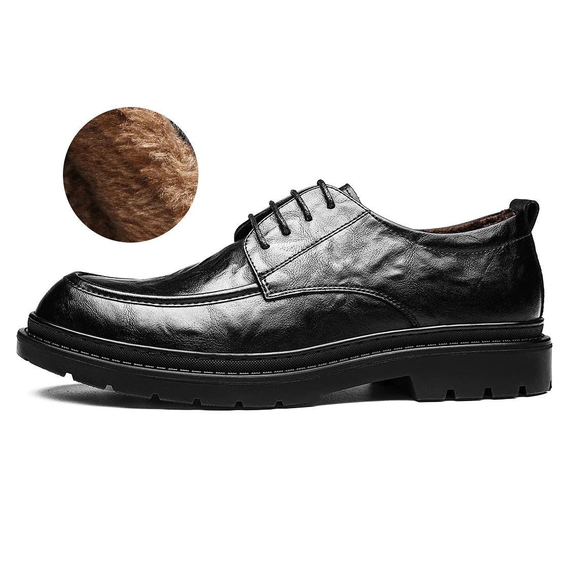 CHINT Повседневные кожаные туфли мужские low top черные