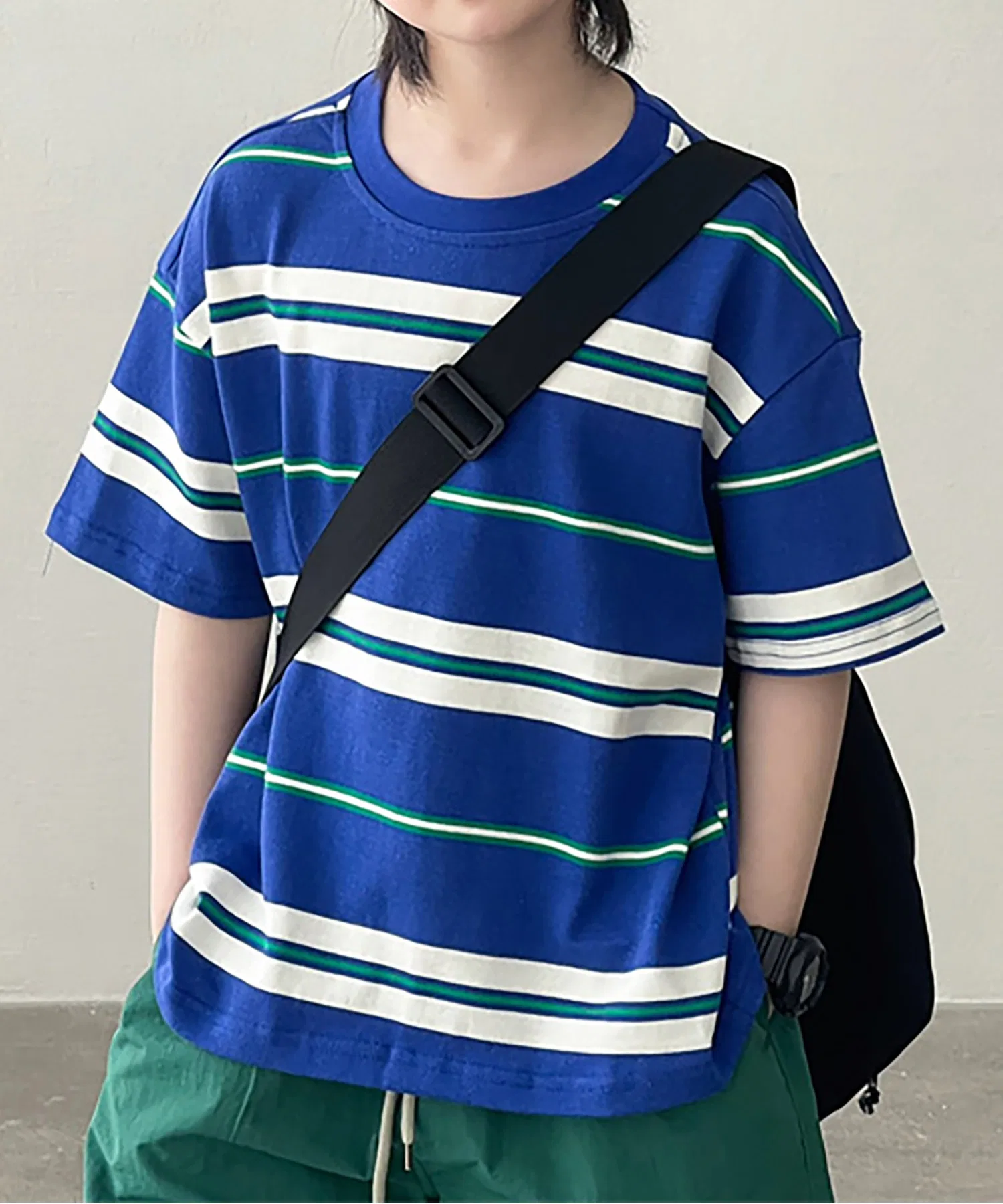 Детская футболка в полоску PEANUTS BOY, синяя