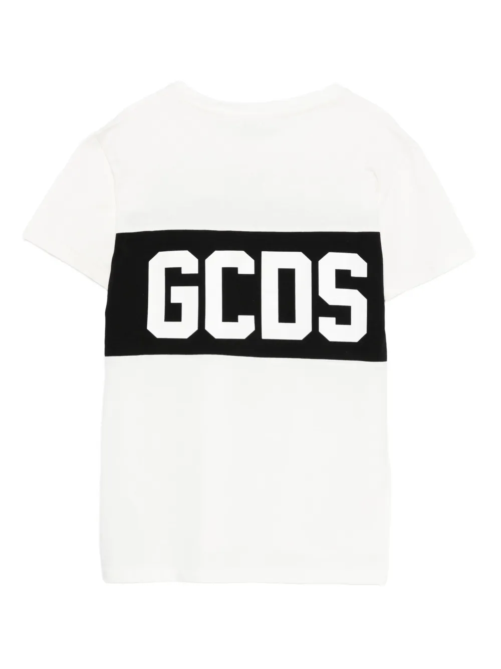 Футболка из хлопка с логотипом Gcds Kids, белый — фото 2