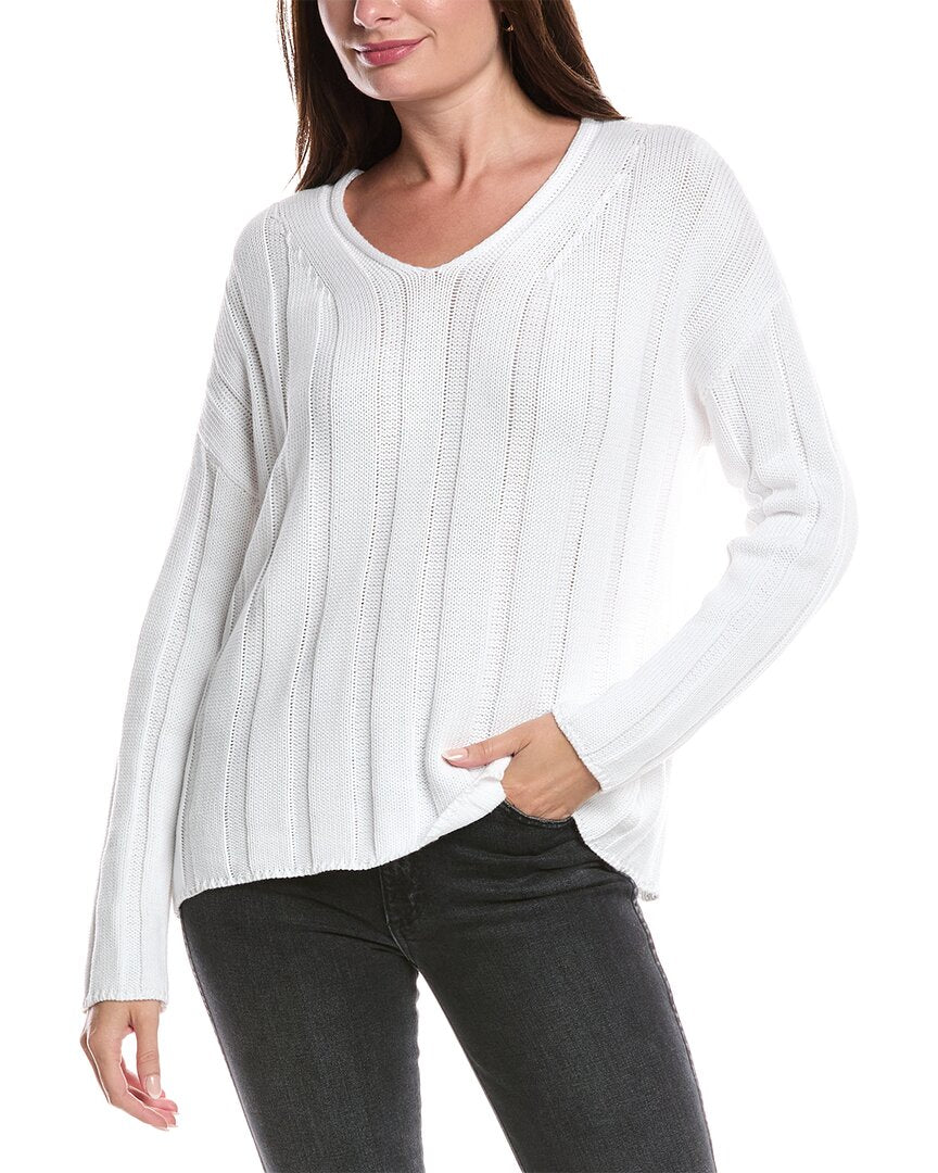 

Форте Кашемир свитер с широкой резинкой Forte Cashmere, белый