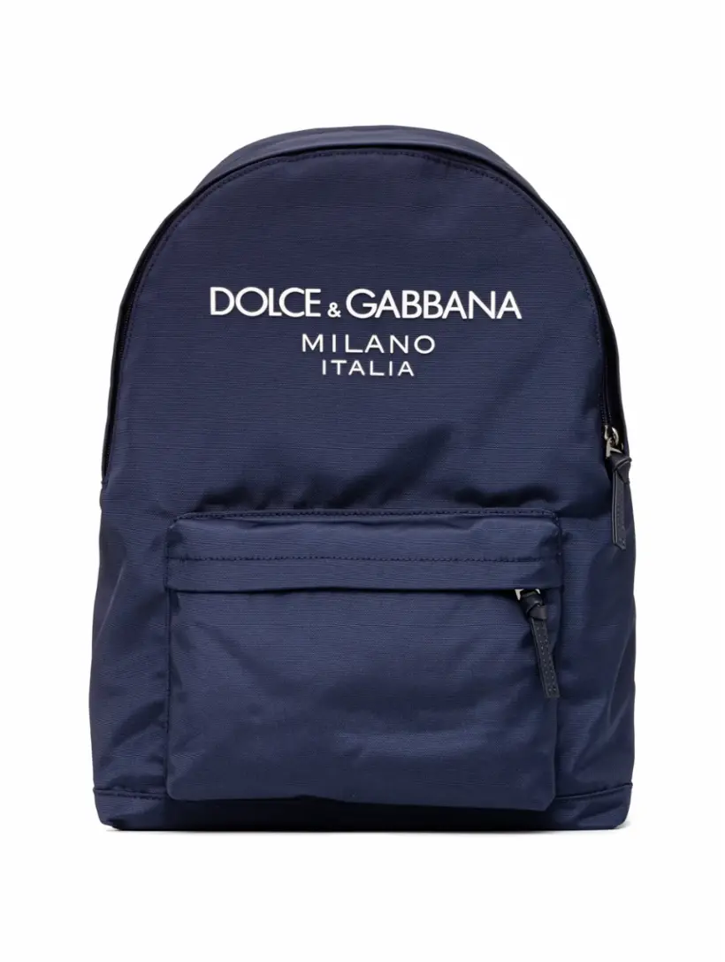 

Текстильный рюкзак с логотипом Dolce&Gabbana, тёмно-синий