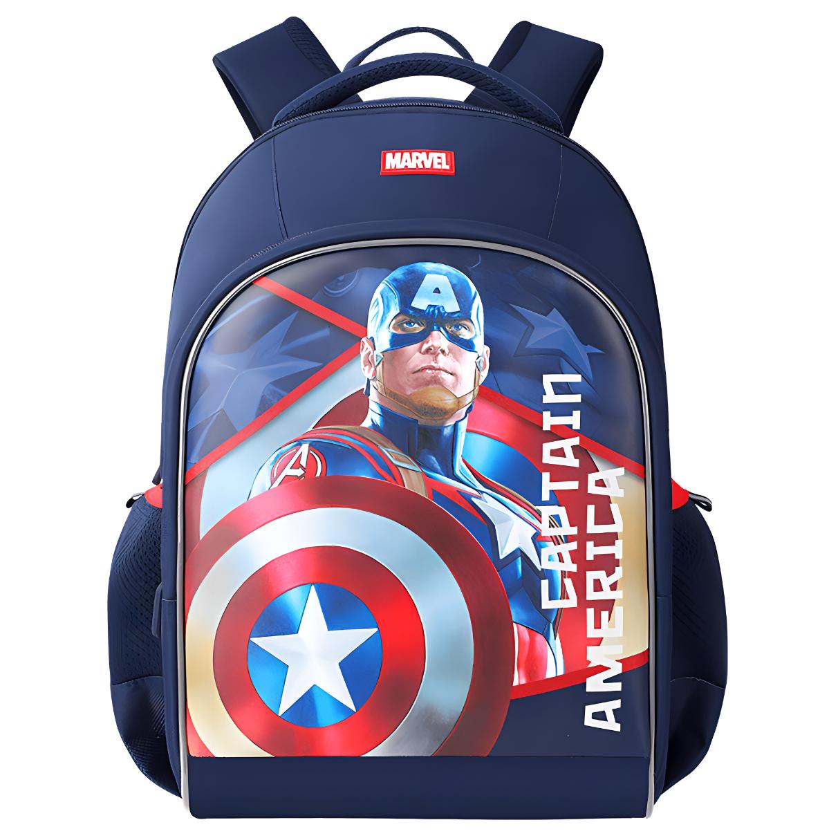

Disney Полиэстеровый рюкзак мужской синий с черным, Navy Blue Captain America