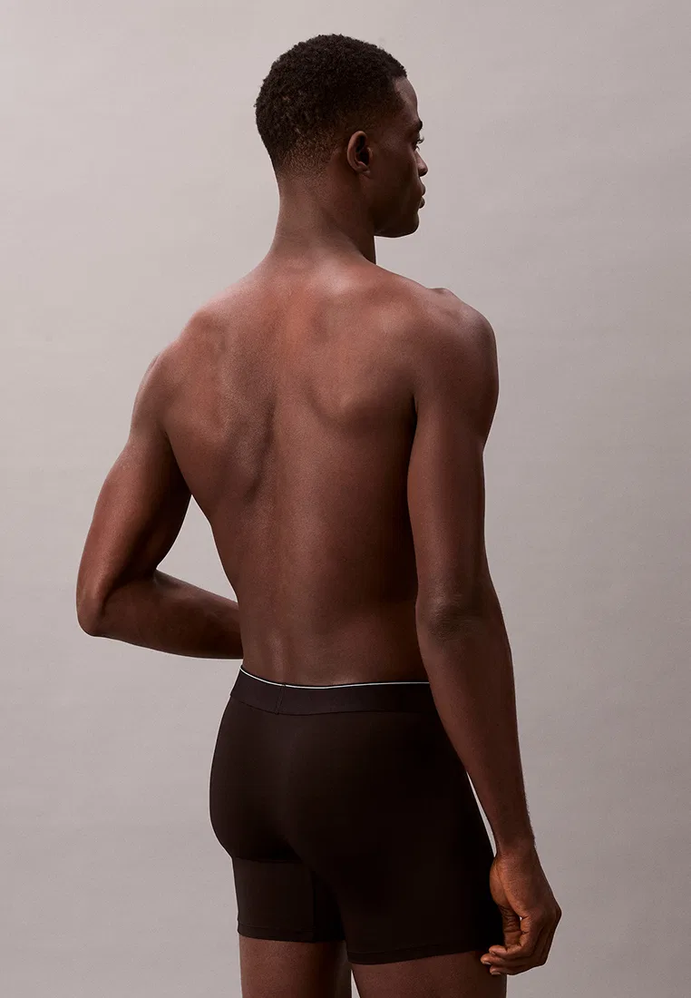 Трусы боксеры, микрофибра, Calvin Klein, черный — фото 2