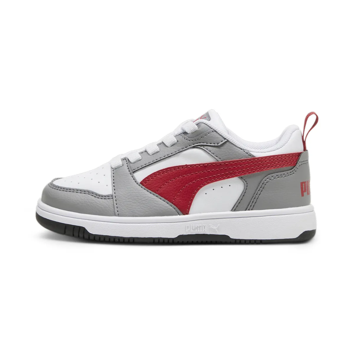 

Кроссовки PUMA "REBOUND V6 LO AC PS", цвет Stormy Slate-Club Red- Puma Black