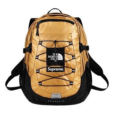 

Сумка x the north face metallic borealis backpack 'gold black' Supreme, золотой