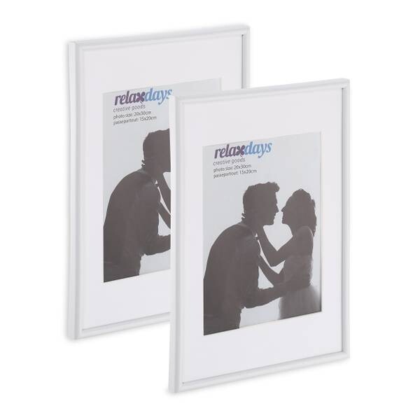

Рамка для фотографий Relaxdays 2 шт 20x30 cm, белый
