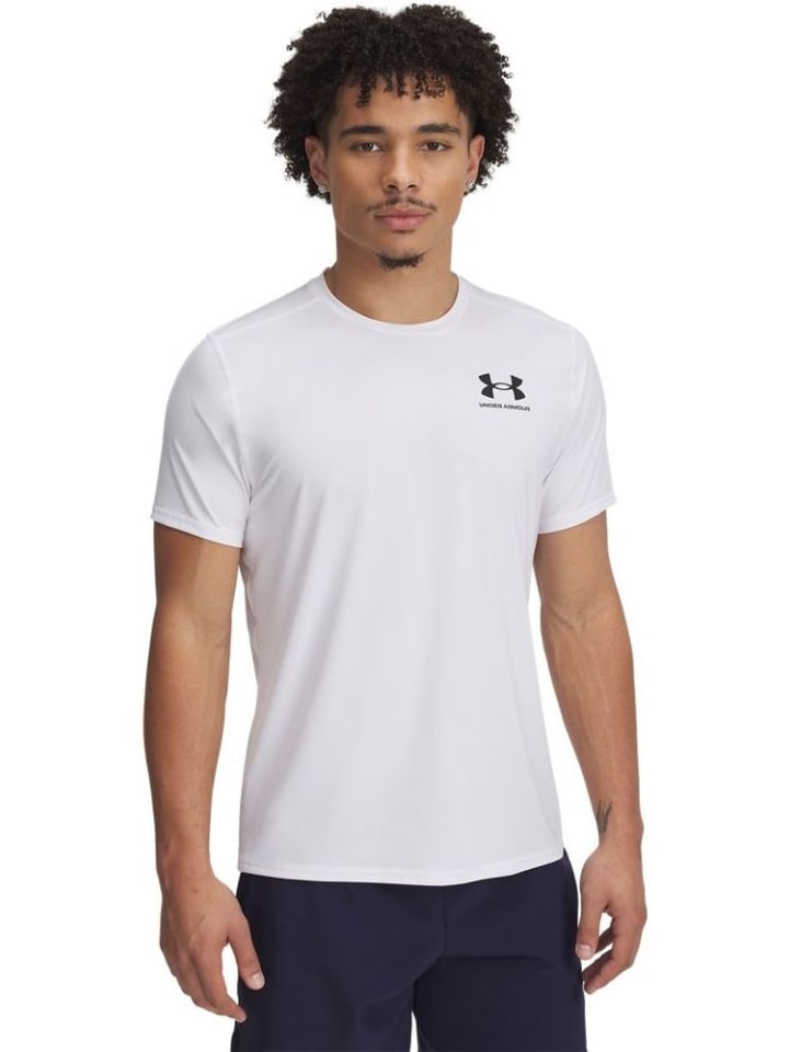 

Спортивная футболка Heatgear Fitted T-Shirt белого цвета Under Armour