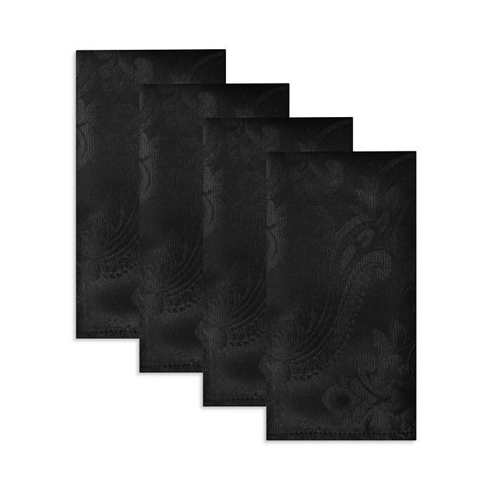 

Caiden Elegance Дамасские салфетки, набор из 4 шт. Elrene Home Fashions, черный