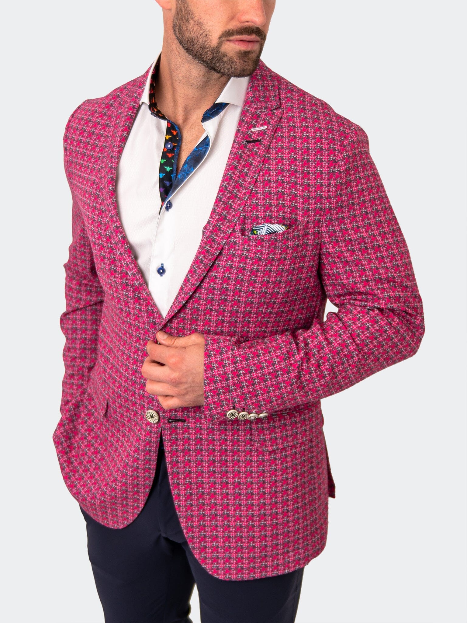 

Блейзер Unconstructed HerringbonePink Pink MACEOO