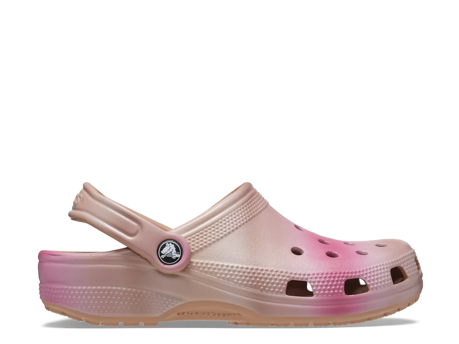 Сабо Classic Clog Crocs, бежевый/розовый — фото 2