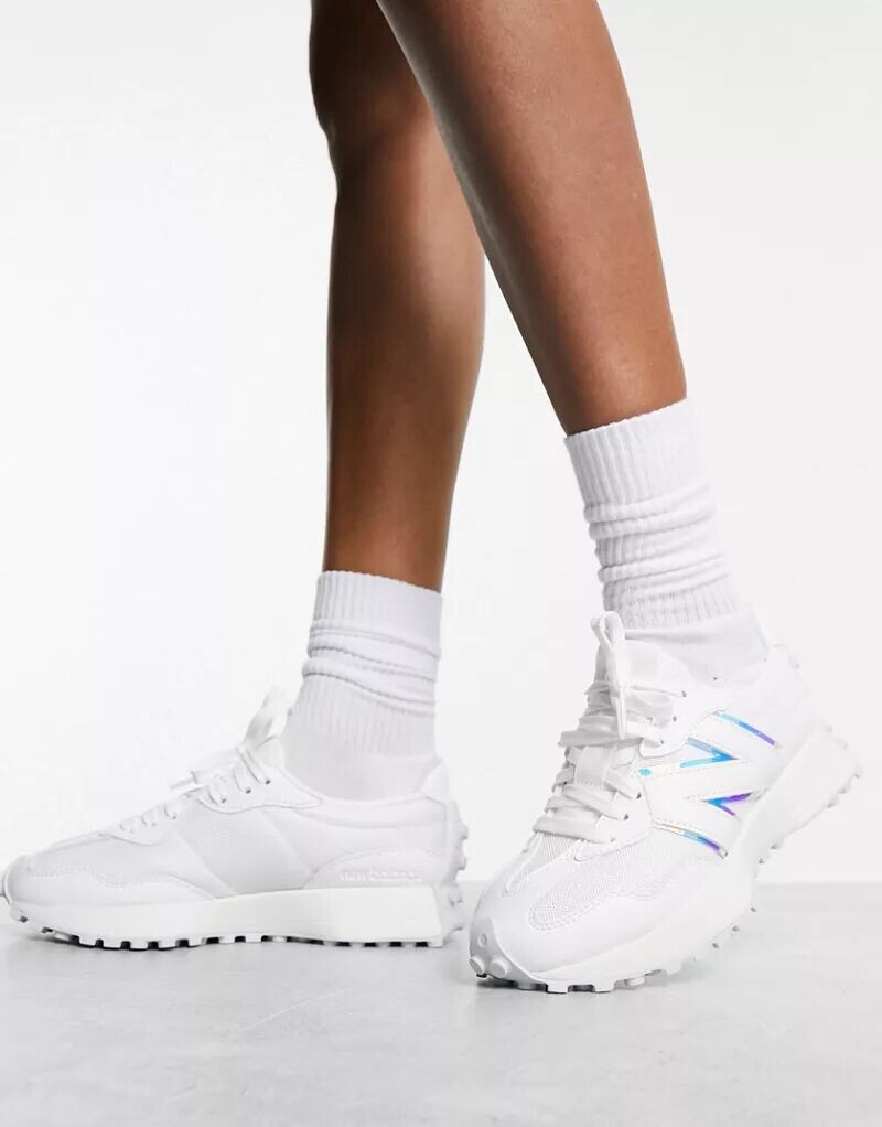 

Кроссовки New Balance 327, белый/зеленый