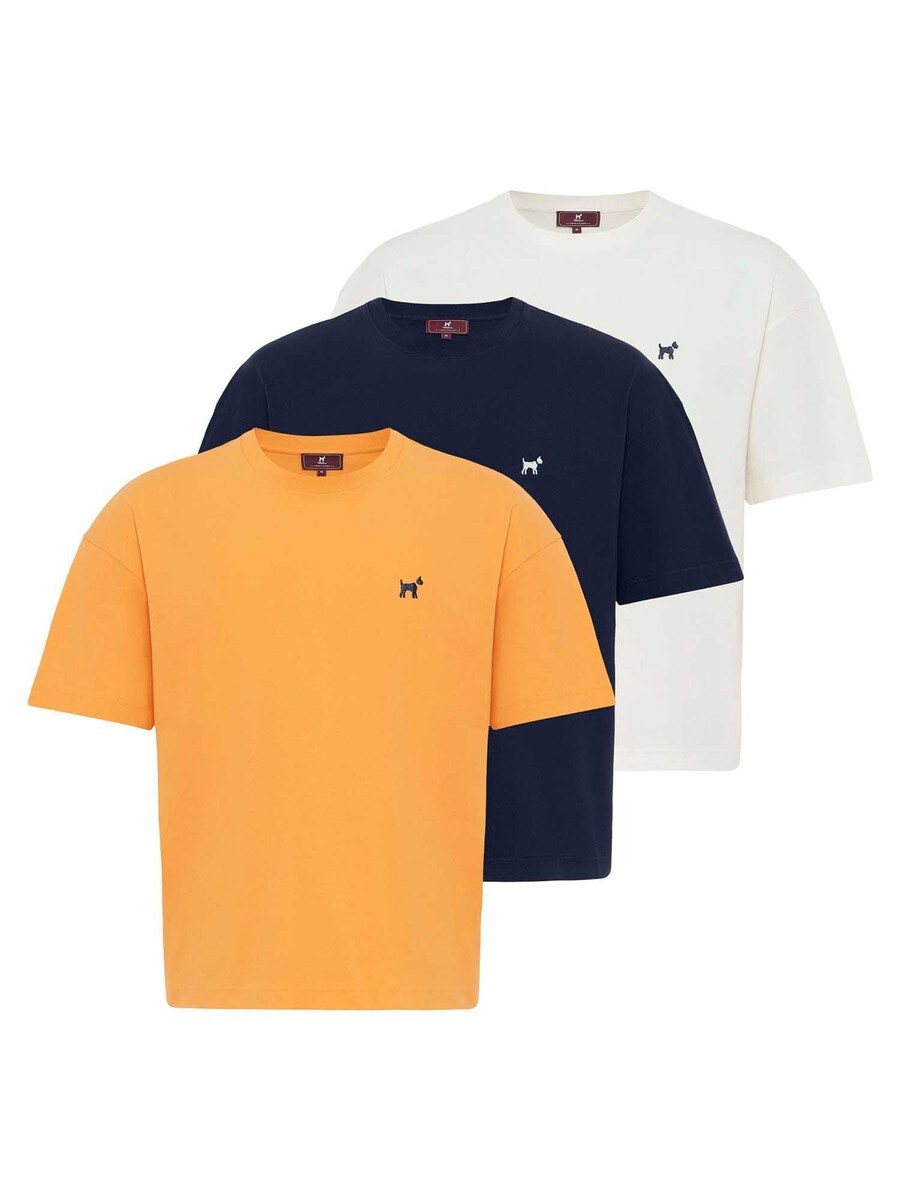 

Рубашка Williot Milano, цвет Navy/Orange/White
