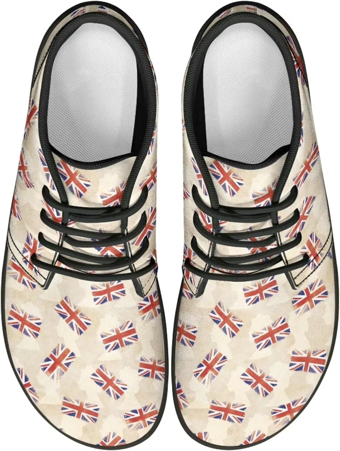 Мокасины с принтом флага, кожаные, водонепроницаемые, Forchrinse, British Flag — фото 3