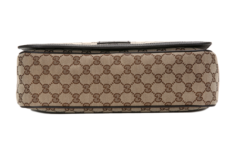 GUCCI GG Supreme Canvas Large Crossbody Bag Messenger Bag Men Brown — фото 4