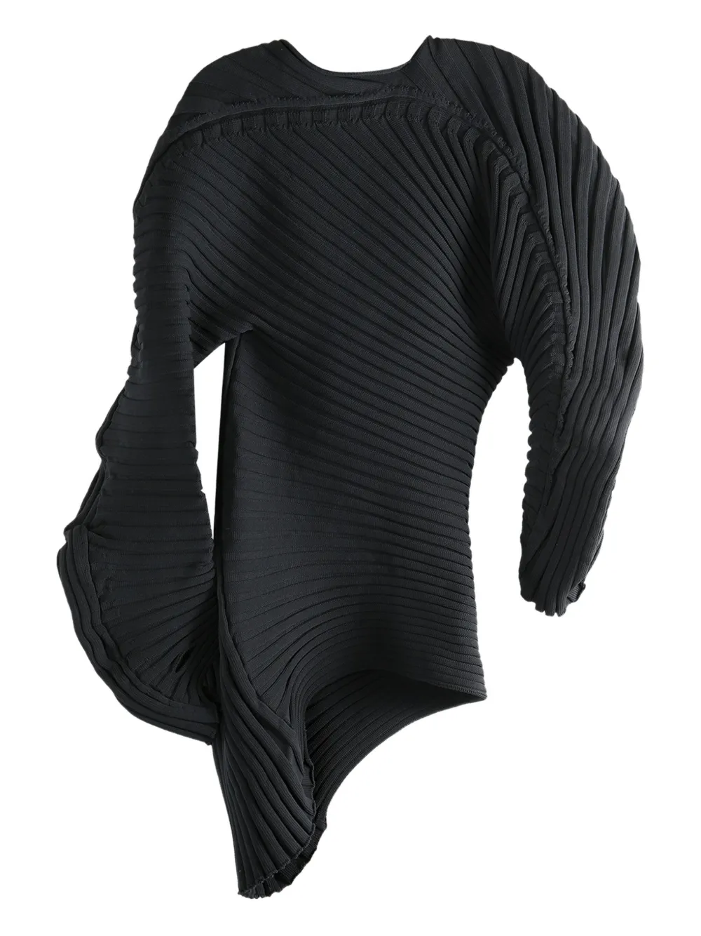 

Асимметричный свитер Issey Miyake, черный