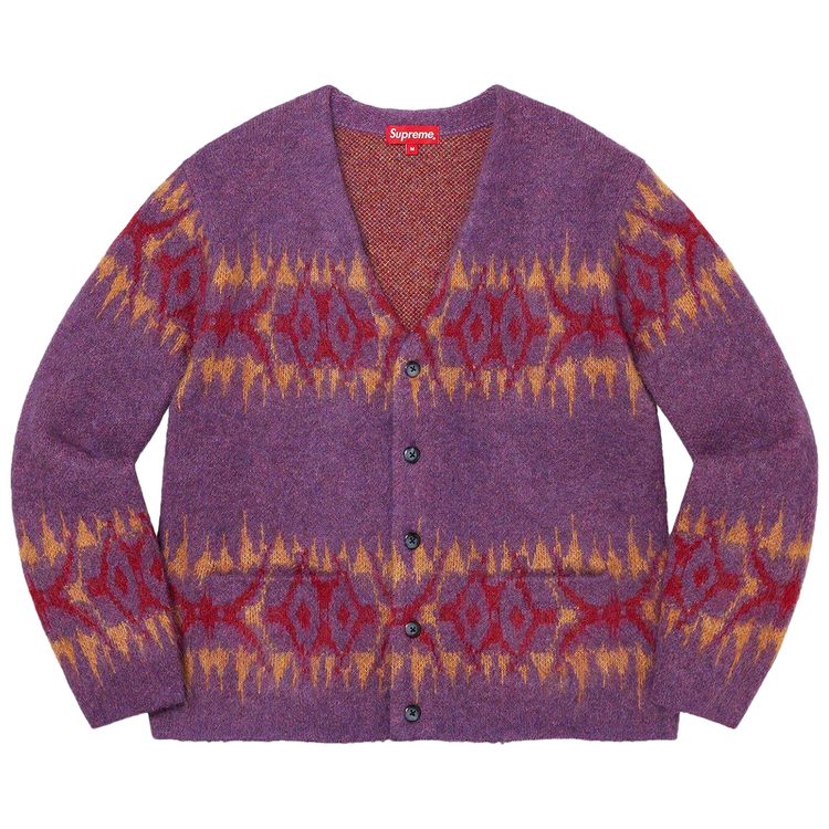 

Кардиган Supreme Abstract Stripe Cardigan 'Plum', фиолетовый