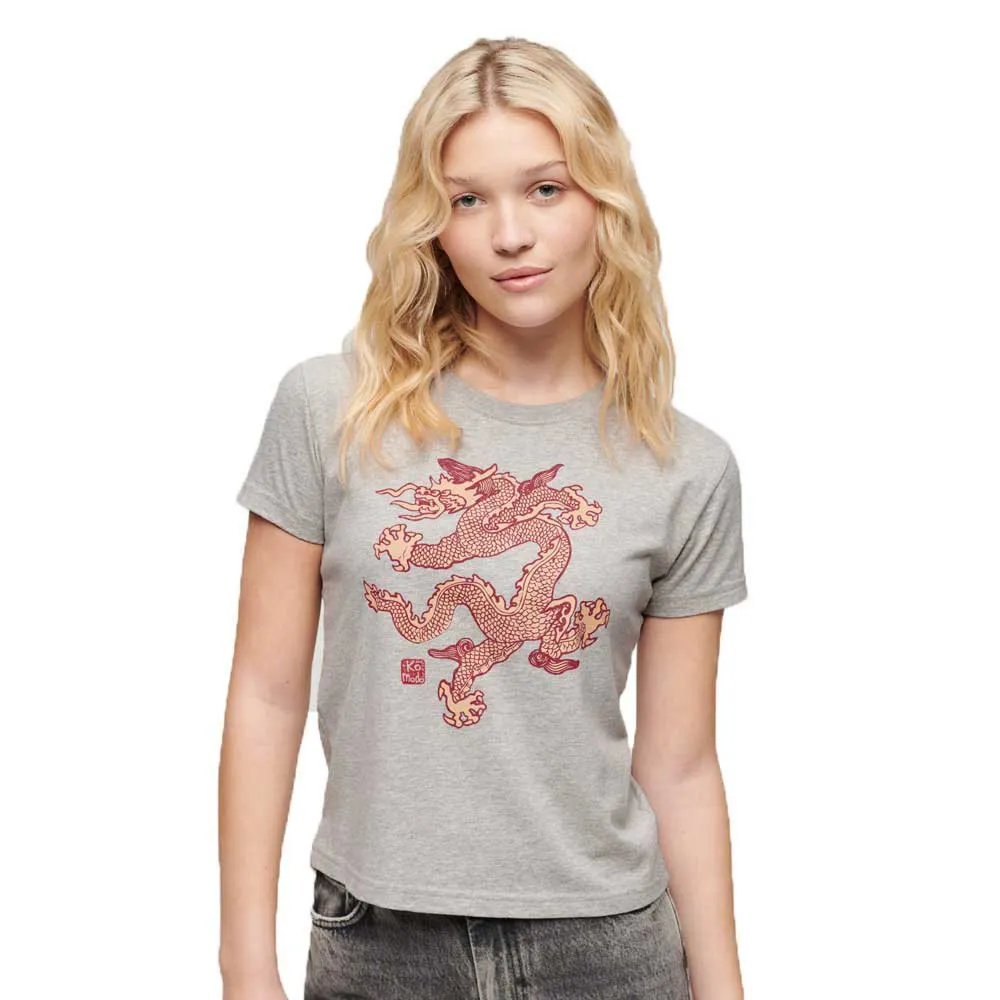 

Футболка Superdry Dragon Slim, серый