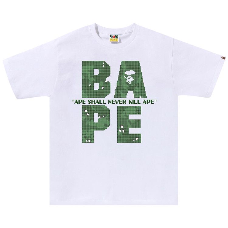 

Футболка BAPE Bitmap Logo Tee, White