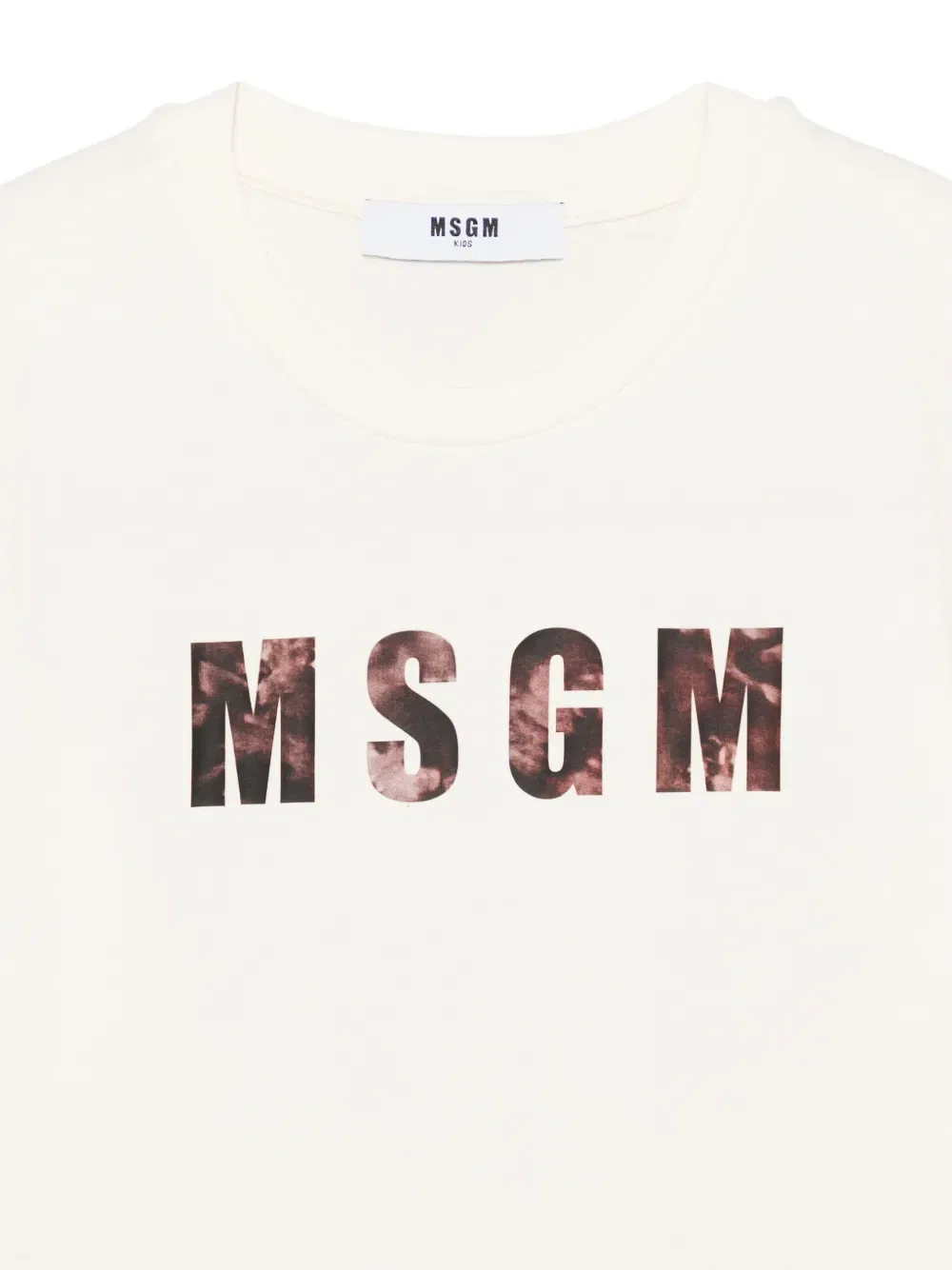 Футболка с принтом Msgm Kids, нейтральный — фото 3