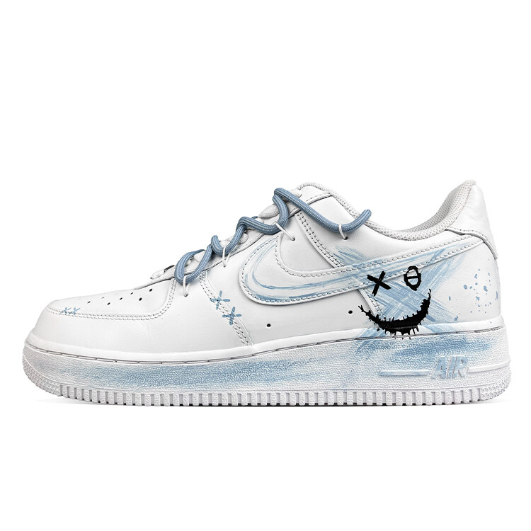 

Кроссовки Nike Air Force 1 Skateboarding Shoes Unisex Low-top Blue/black, белый