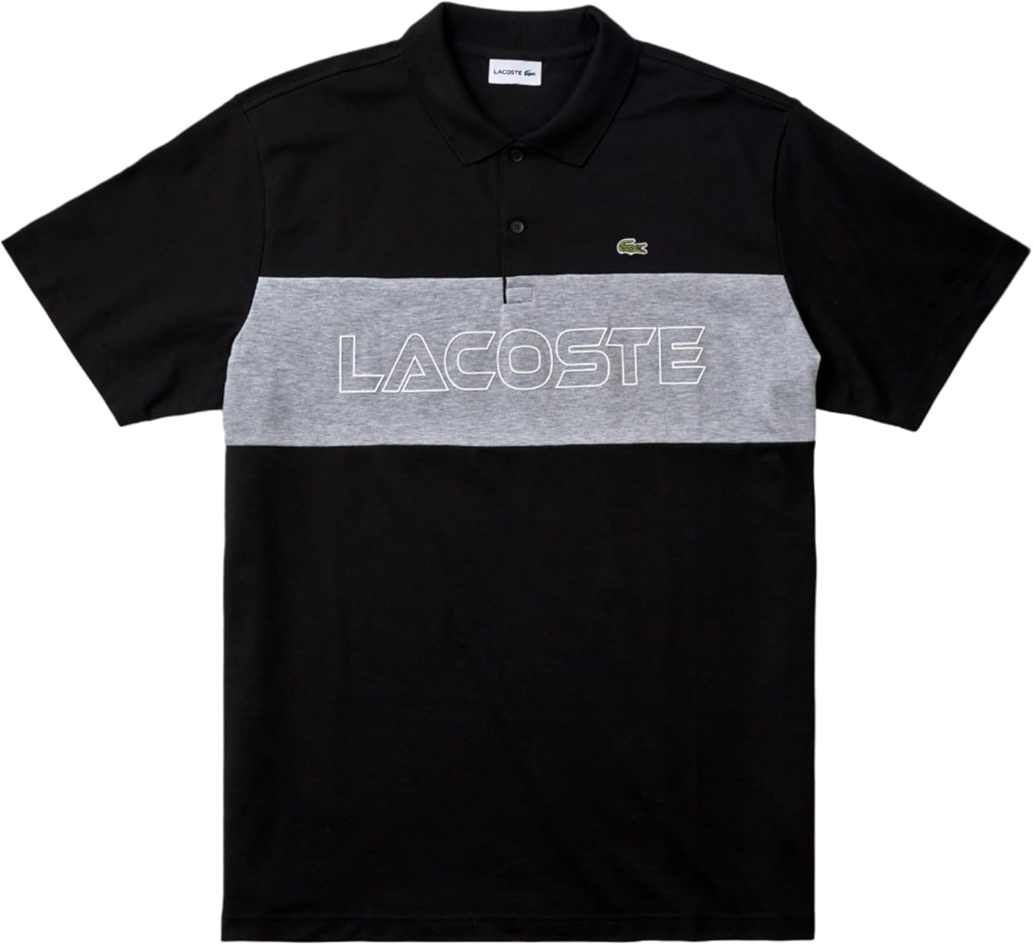 

Мужское поло Lacoste Tall Fit, сезонное, с коротким рукавом, стандартного кроя, с цветными блоками, Black/Silver Chine, Черный, Мужское поло Lacoste Tall Fit, сезонное, с коротким рукавом, стандартного кроя, с цветными блоками, Black/Silver Chine