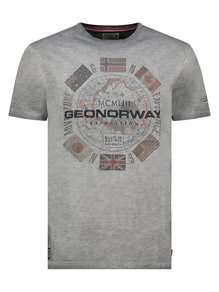 Футболка детская хлопковая, Geographical Norway, серый