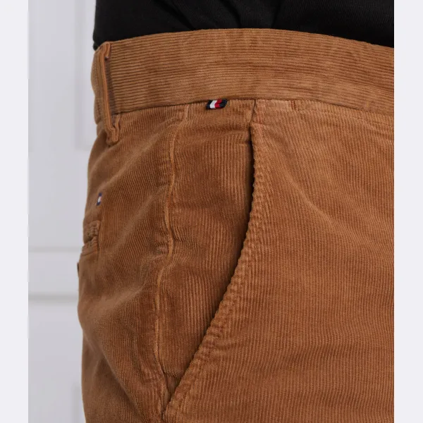Вельветовые брюки-чиносы Bleecker узкого кроя GMD Tommy Hilfiger, коричневый — фото 4