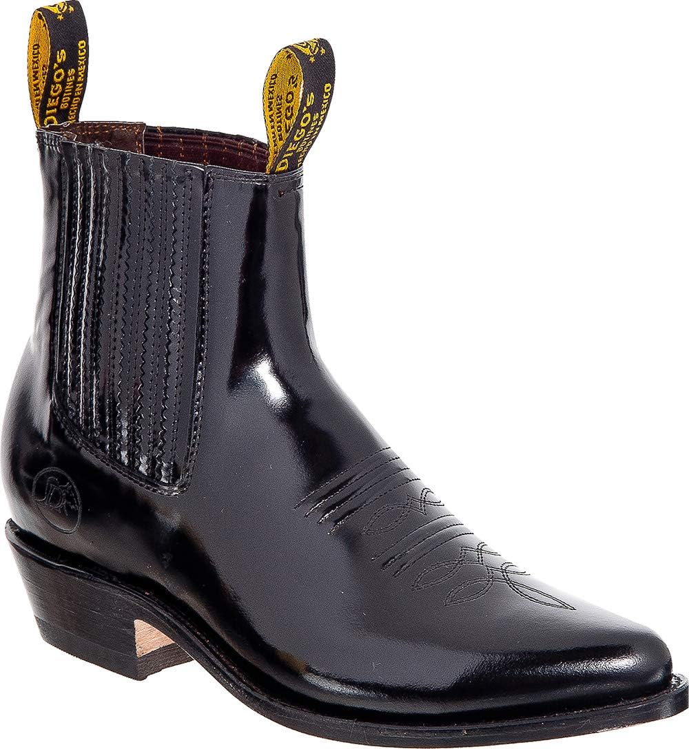 

Мужские короткие ковбойские ботинки Western из натуральной кожи The Western Shops, черный