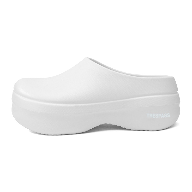 

TRESPASS Скользоустойчивые закрытые тапочки унисекс белые, цвет White