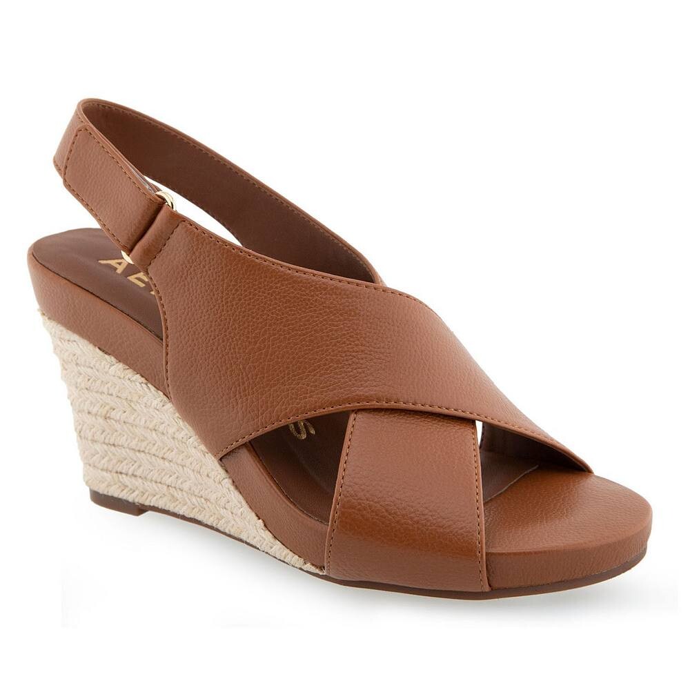 

Женские сандалии на танкетке Aerosoles Payton, цвет Tan Pu Leather