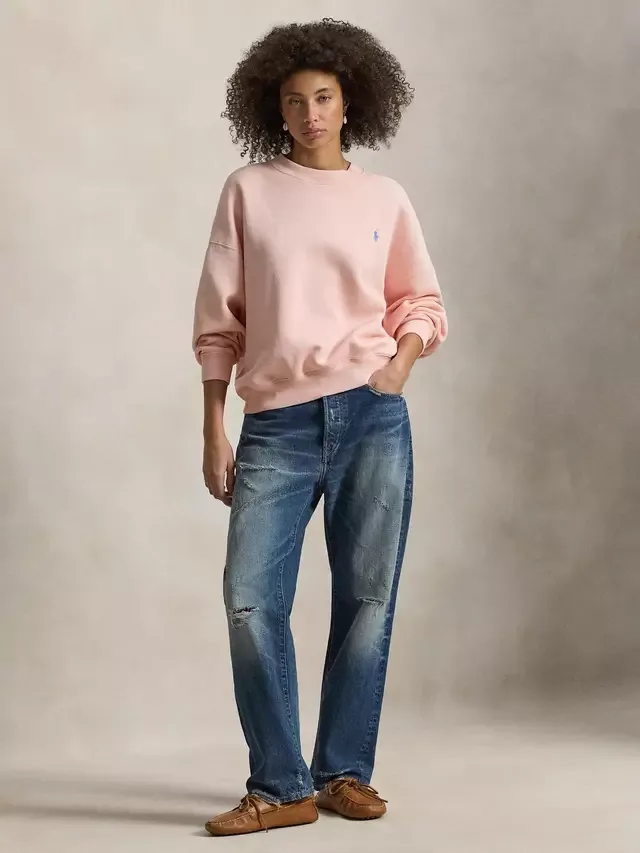 Флисовая толстовка с логотипом Polo, розовый песочный цвет Ralph Lauren — фото 4