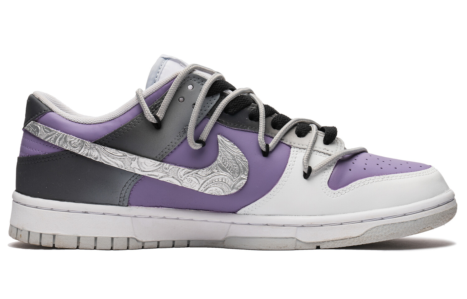 

Кроссовки Nike Dunk Skateboarding Shoes Women's Low-top Gray-purple, светло-фиолетовый