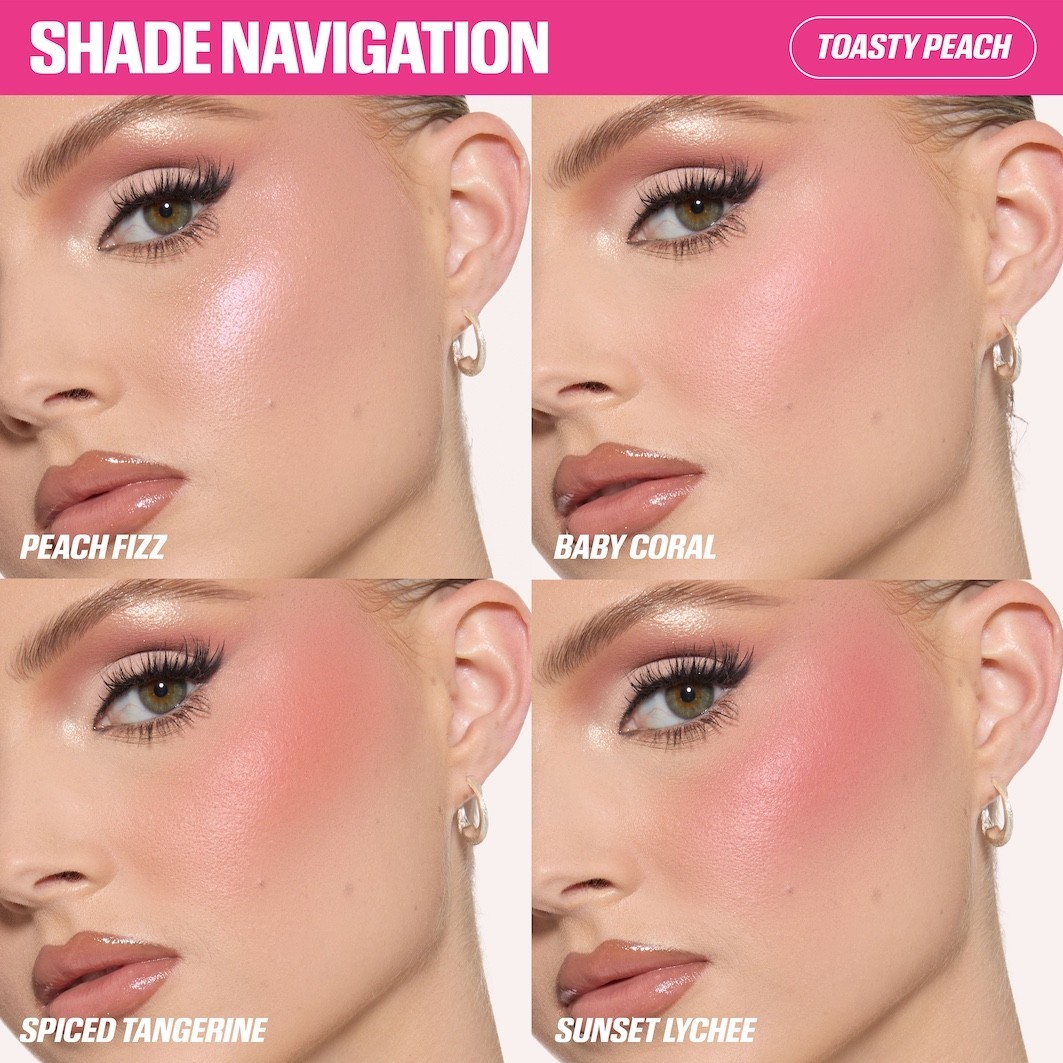 Палитра для макияжа лица Huda Beauty Filter Blurring Blushlighter, toasty peach, 7.5 г — фото 3