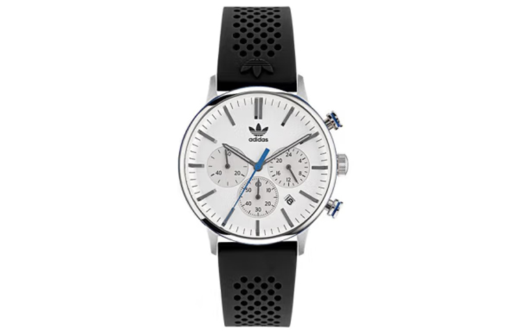 

Adidas Originals Часы STYLE Collection Wrist Watch Quartz Movement Silicone Strap White Dial Men's Watch, White Dial