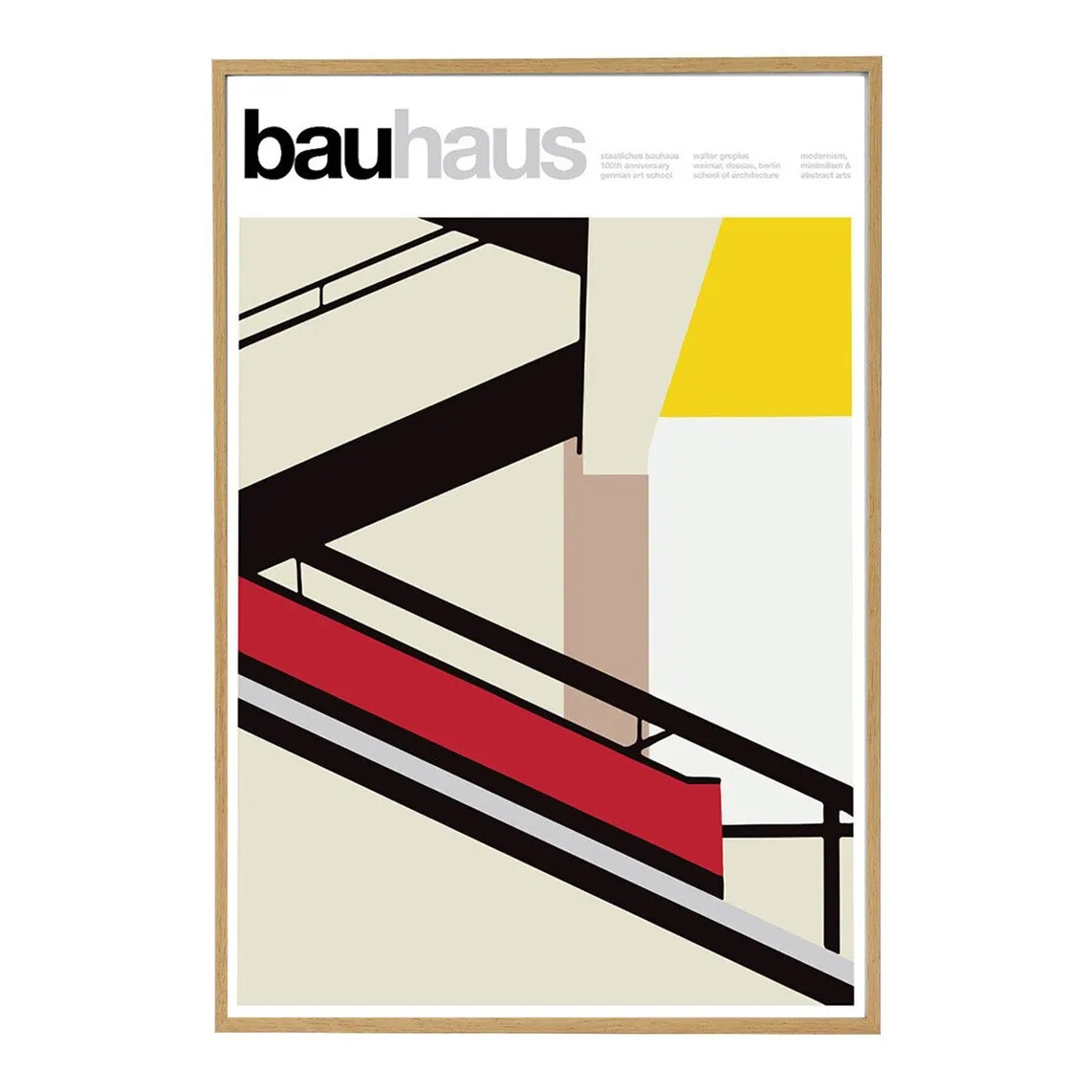 

Лестница Bauhaus PSTR Studio Print + Рамка для домашнего офиса El Corte Inglés