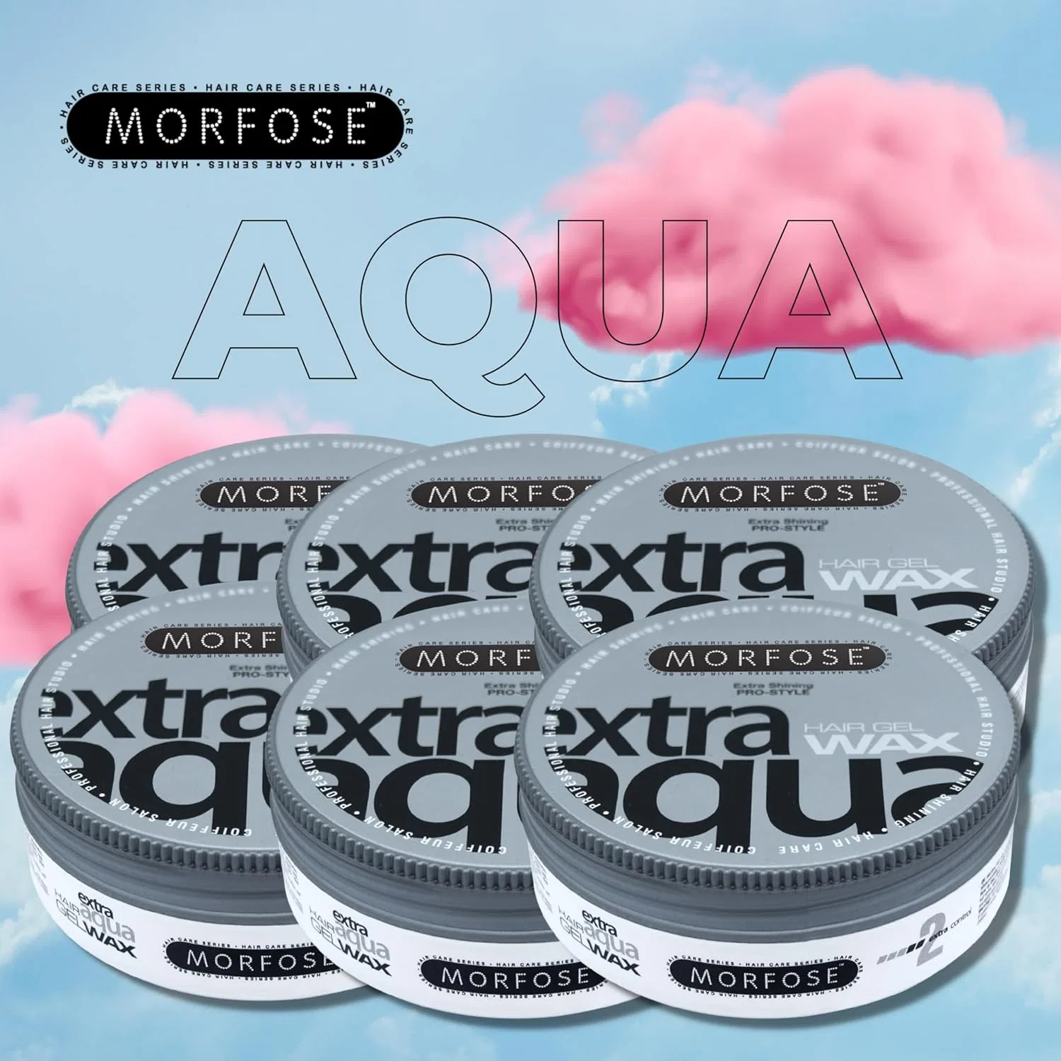 Гель-воск для волос Morfose Hair Gel Wax Extra Aqua, 175 мл (6 шт.) Morfose — фото 2