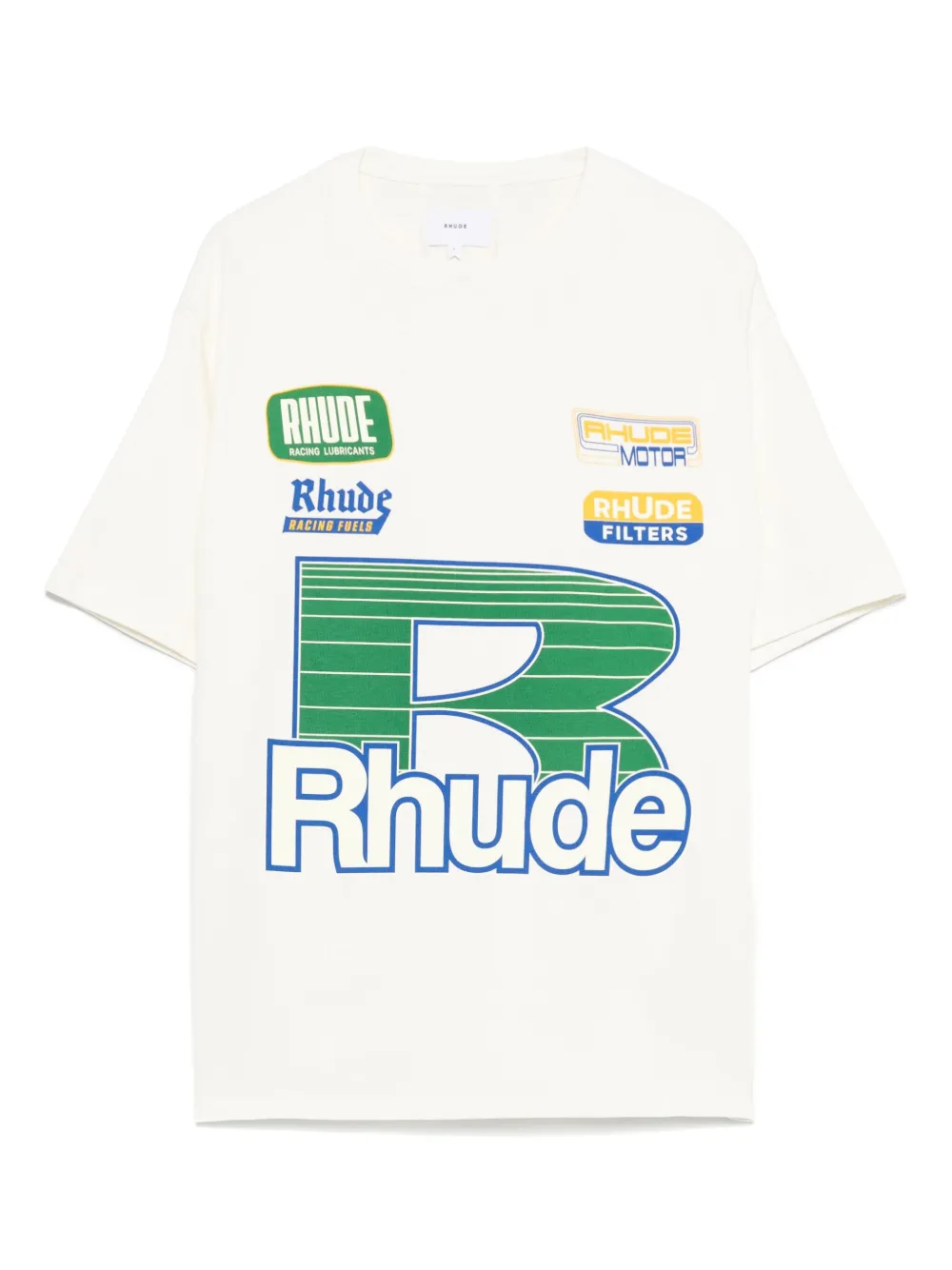 

Футболка с графичным принтом и логотипом RHUDE, нейтральный